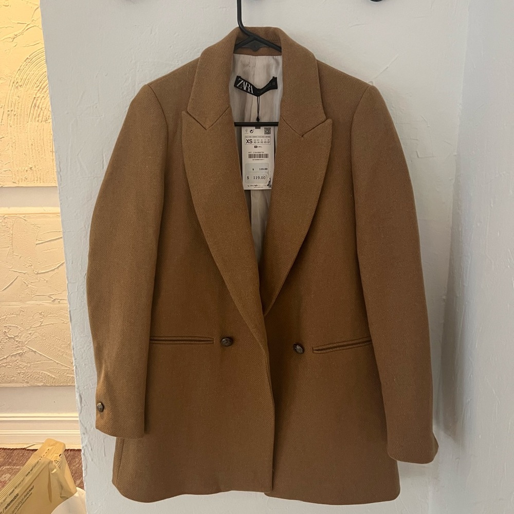 Zara Women's Brown Blazer Jacket